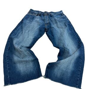 🌹Vintage Karl Kani dark wash wide‎ leg 38 x 27 1/4 UNIQUE 😎